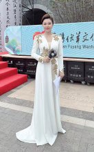 姜鑫鑫担任2023安徽萧县伏羊文化节开幕式主持人
